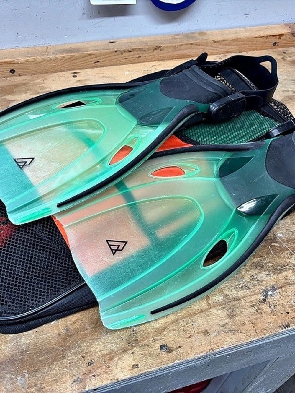 Ripzine Diving Fins flippers and snorkel Jr. size